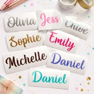 ✨ Vinil Stickers Personalizados con Nombre – Pack 50 Piezas ✨